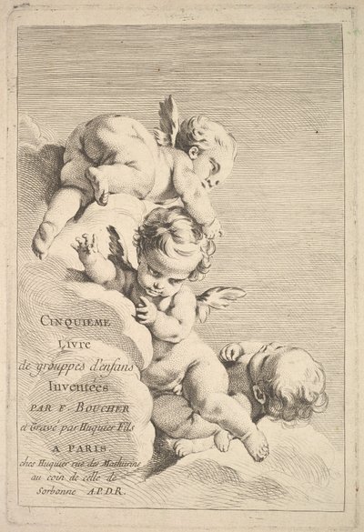 Frontispis, polovina až konec 18. století. od Jacques Gabriel Huquier