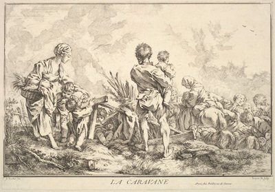 Karavana, polovina až konec 18. století. od Jacques Gabriel Huquier