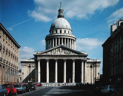 Pohled na průčelí, postaven 1757-90 od Jacques Germain Soufflot