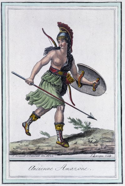 Stará Amazonka – v “”Encyklopedie cest”” od Grasset St Sauveur, ed. 1796 od Jacques Grasset de Saint Sauveur