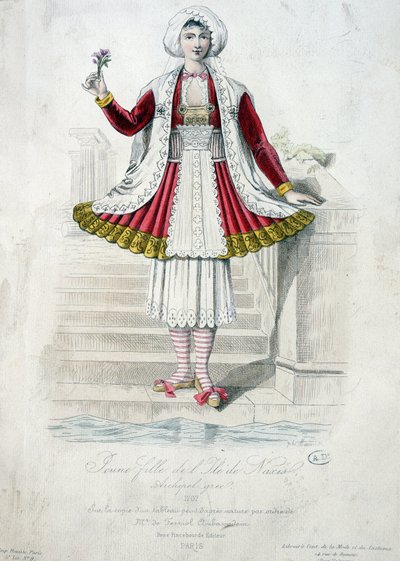 Dívka z ostrova Naxos od Jacques Grasset de Saint-Sauveur