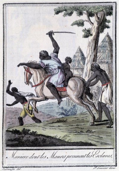 Manage, which Moures berou otroky - v “”Encyclopédie des voyages”” od Grasset Saint Sauveur, ed. Paříž 1796 od Jacques Grasset de Saint-Sauveur