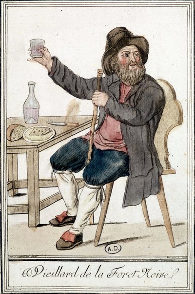 Stařec z Černého lesa - v „“Encyklopedie cest””” od J. Grasset Saint-Sauveur od Jacques Grasset de Saint-Sauveur