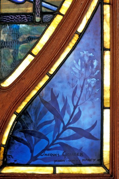 Nancy (oddělení 54), Art Nouveau, Obchodní a průmyslová komora, Vitráže od Jacquese Grubera (1870-1936) - podpis od Jacques Gruber