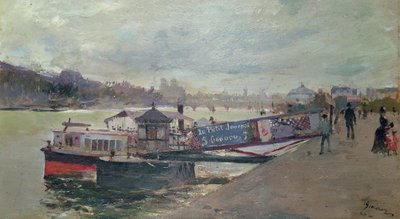 Přístavní scéna, 19. století od Jacques Guiaud