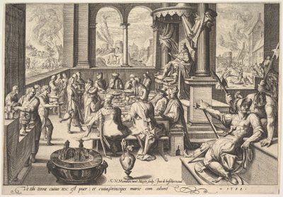 Alegorie vlády dětského krále, 1588. od Jacques II de Gheyn