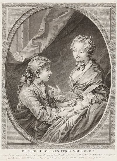 Ze tří věcí uděláte jednu?. 1768 od Jacques Jean Pasquier