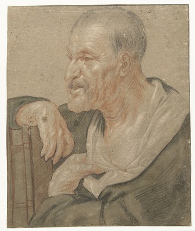 Ramenní kus evangelisty, vlevo od Jacques Jordaens