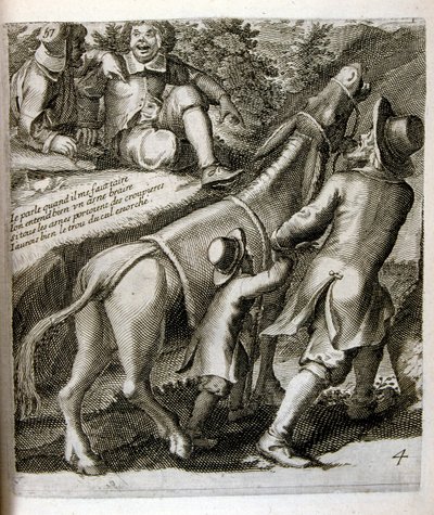 Ilustrace bajek Jeana de La Fontaine (rytina) od Jacques Lagniet