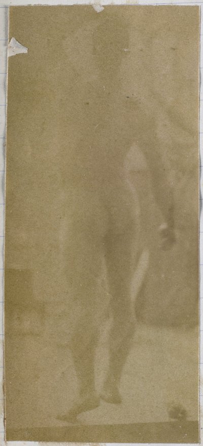Studie modelky mužského aktu, stojícího a při pohledu zezadu, v ateliéru Jacquese de Lalaing od Jacques Lalaing (attributed to)
