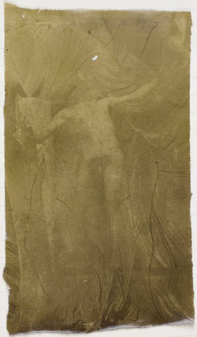 Studie modelu mužského aktu, stojícího vepředu, v ateliéru Jacquese de Lalainga od Jacques Lalaing (attributed to)
