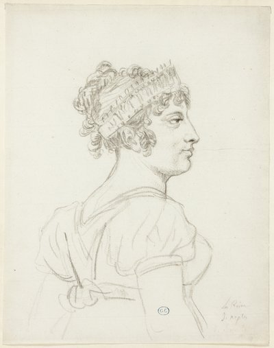 Busta Caroline Bonaparte, princezny Murat, královny Neapole od Jacques Louis David