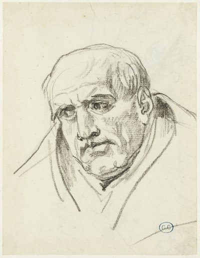 Busta staršího muže od Jacques Louis David