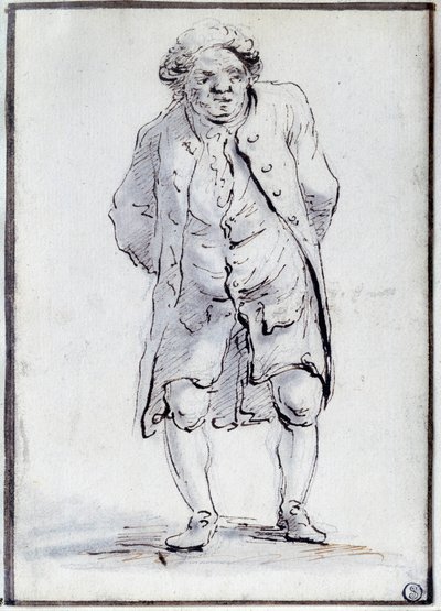 Kreslený film Honore Gabriel (Honore-Gabriel) Riqueti, hrabě z Mirabeau (1749-1791) z Ainu. Kresba Jacquese Louise Davida (1748-1825) 18. století. Ztlumit. 0,17x0,12 m. Paříž, muzeum Louvre od Jacques Louis David