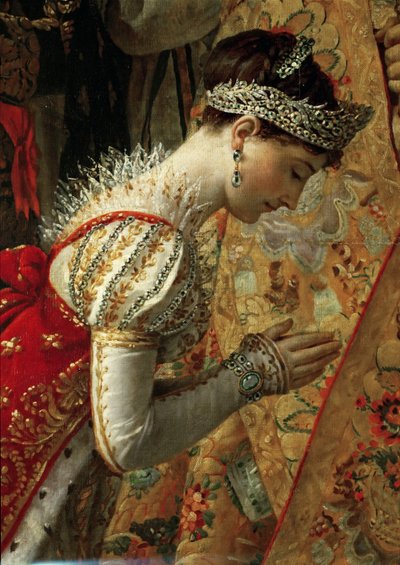 Císařovna Joséphine Korunovace Napoleona, Detail od Jacques Louis David
