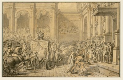 Příjezd císaře ... od Jacques Louis David