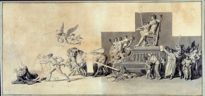 Le triumphe du peuple francais Kresba a la mine de lead Jacques Louis David (1748-1825) 1793 Paříž, Musee Carnavalet od Jacques Louis David