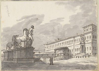 Monte Cavallo s Krotiteli koní od Jacques Louis David