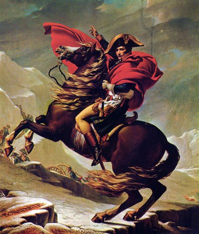 Napoleon Crossing the lps od Jacques Louis David