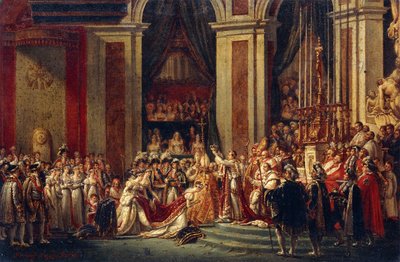 Napoleon korunující Josefínu od Jacques Louis David