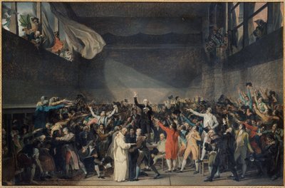 Přísaha v Jeu de Paume, 20. června od Jacques Louis David