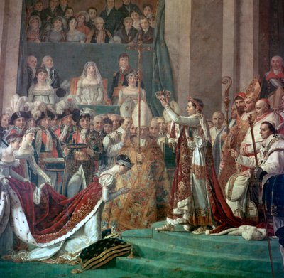 Obraz Napoleona Buonaparta a císařovny Josefíny, 18. století od Jacques Louis David
