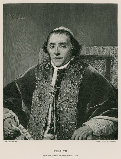 Papež Pius VII od Jacques Louis David