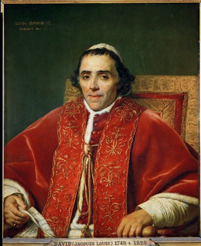Papež Pius VII... od Jacques Louis David