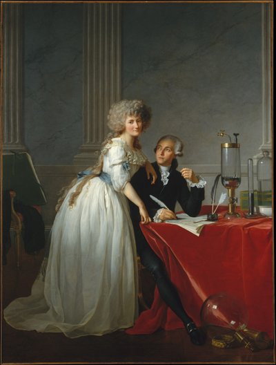 Portrét pana de Lavoisiera a jeho manželky, chemičky Marie-Anne Pierrette Paulzeové od Jacques Louis David