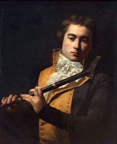 Portrét skladatele a flétnisty Françoise Devienne 1759-1803, cca 1792. od Jacques Louis David