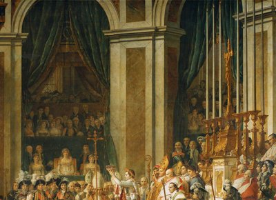 Napoleonova korunovace v Notre-Dame ... od Jacques Louis David
