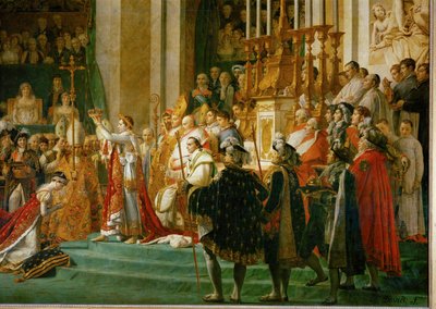 Napoleonova korunovace v Notre-Dame ... od Jacques Louis David