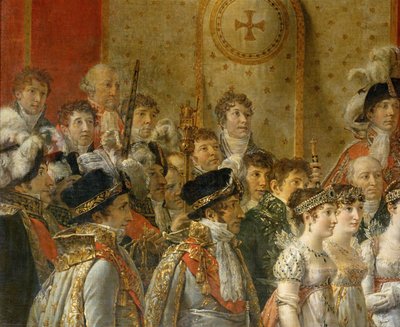 Napoleonova korunovace v Notre-Dame ... od Jacques Louis David