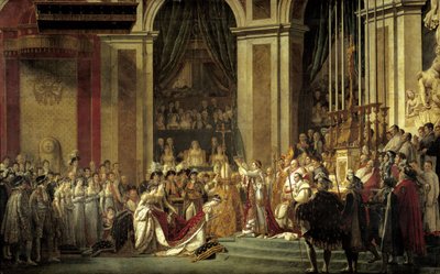 Posvátný císař Napoleon I. a korunovace Impress Josephine v Panně Marii 2. prosince od Jacques Louis David