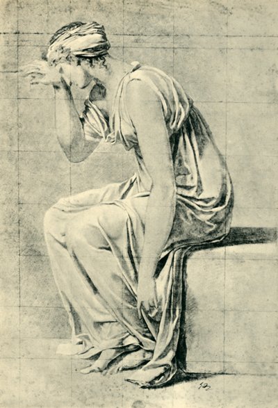 Sedící žena, konec 18.-začátek 19. století, 1943. od Jacques Louis David