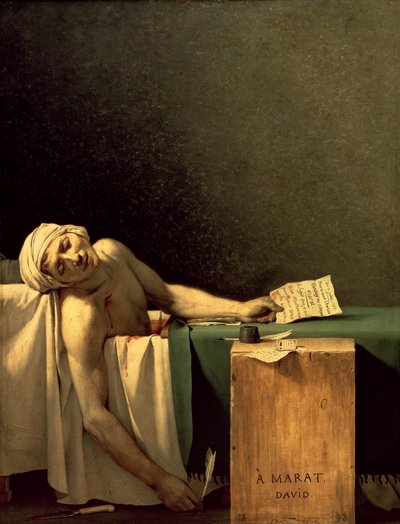 Smrt Marata od Jacques Louis David