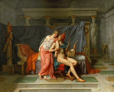 Lásky Heleny a Paříže od Jacques Louis David