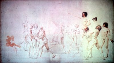 Přísaha na tenisovém kurtu, 1791. od Jacques Louis David