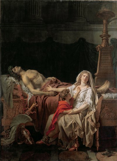 The Pain of Andromache, 1783 od Jacques Louis David