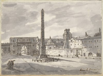 Piazza del Popolo od Jacques Louis David