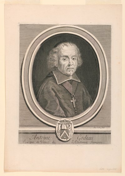Portrét Antoine Godeau (1605-1672) od Jacques Lubin
