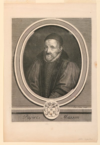 Portrét Papire Masson (1544-1611) od Jacques Lubin
