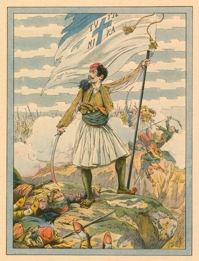 Řecko - Národní píseň od Jacques Marie Gaston Onfray de Breville (Job)