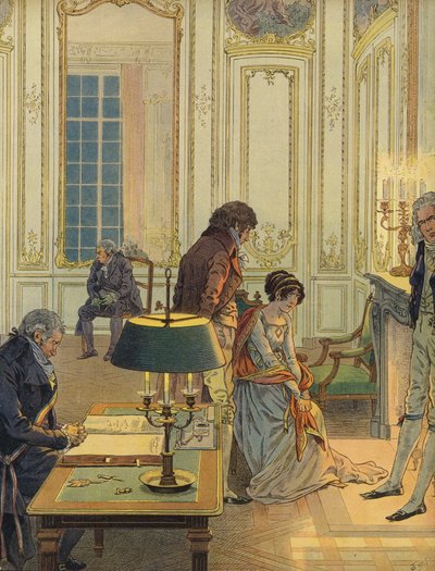 Napoleon Bonaparte se loučí se svou ženou od Jacques Marie Gaston Onfray de Breville (Job)