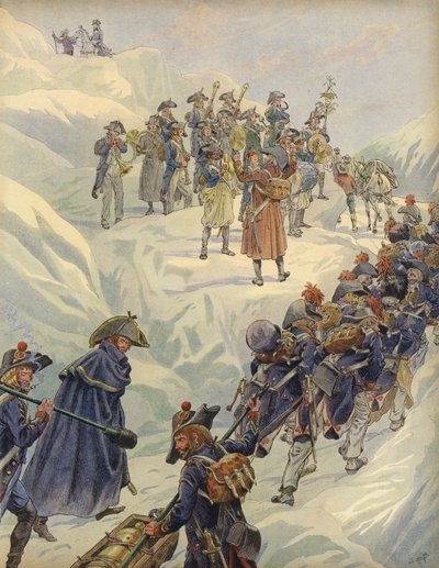 Průchod svatého Bernarda od Jacques Marie Gaston Onfray de Breville (Job)
