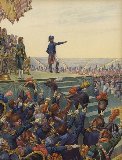 Armáda Napoleona Bonaparta mu přísahala věrnost od Jacques Marie Gaston Onfray de Breville (Job)