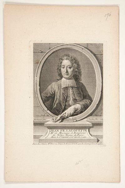 Portrét Jean François Lalouette od Jacques Nicolas Tardieu