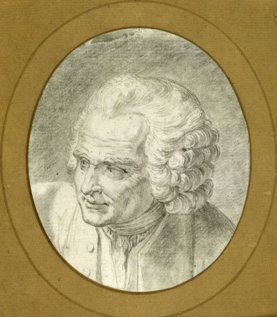 Portrét Jean-Jacques Rousseau 1712-1778, 1775. od Jacques Philippe Caresme