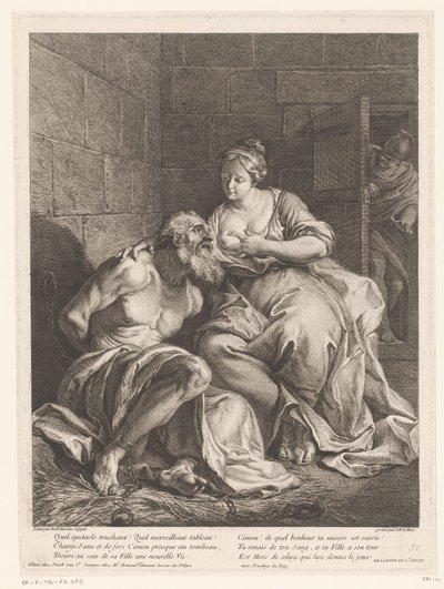 Cimon door Pero gevoed (Caritas Romana) od Jacques Philippe Le Bas