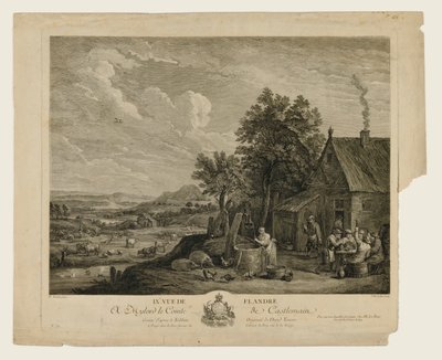 IX Pohled na Flandry od Jacques Philippe Le Bas
